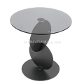 Woonkamer transparante minimalistische glazen bovenste salontafel